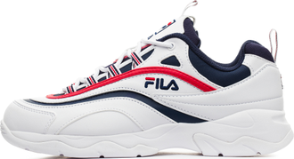 Кроссовки FILA RAY Бело-красно-черные мужские (41-45)