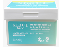 DERMAL Seoul Face Набор масок для лица с мадекассосидом 36шт (590 г)