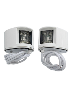 Огни бортовые светодиодные 38х55 мм, белый корпус