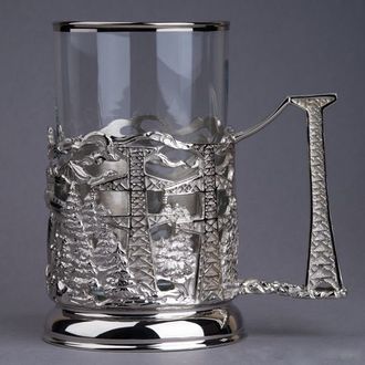 Подстаканник Энергетики никелированный