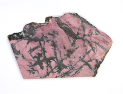 Родонит, срез, Россия, Урал (95*58*3 мм, 54 г) №23815