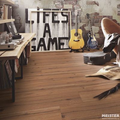 Ламинат Meister LL150 Дуб Коньяк Рустик 6256 32 класс толщина 8 мм с фаской 2.709 м2