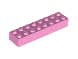Brick 2 x 8, Bright Pink (3007 / 6338201)