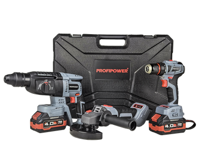 Аккумуляторный бесщеточный НАБОР 3в1 PROFIPOWER ProfiSet-3E18