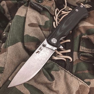 Складной нож Чиж (Сталь Bohler К110, черный G10)