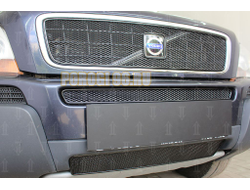 Защита радиатора Volvo XC90 2002-2006 black верх PREMIUM