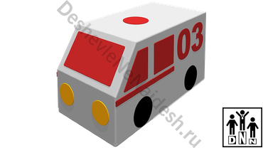 Контурная игрушка «Машина скорой помощи»