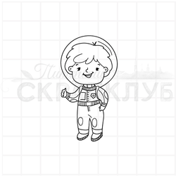 штамп космонавт