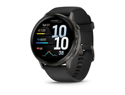 Garmin Venu 4 45mm Slate with Black Silicone Band (010-03014-00 / 010-03014-40)