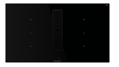 Индукционная варочная панель с вытяжкой Kuppersbusch KMI 9350.0 SR Black Velvet