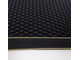 Лента для окантовки 30 мм, плотность 12 гр., цвет черный/елочка V2 желтая (боб 50 пог.м)