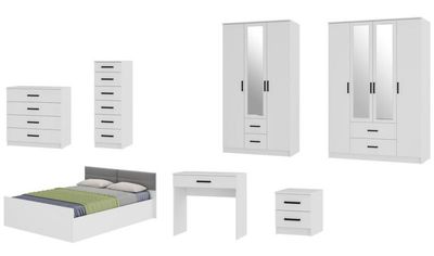 Спальный гарнитур «Фьюжн» белый (BTS)