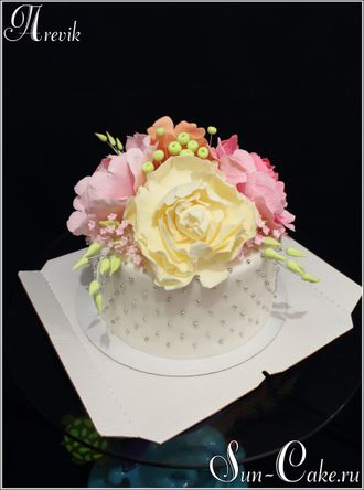 Торт с цветами (3,5 кг.)
