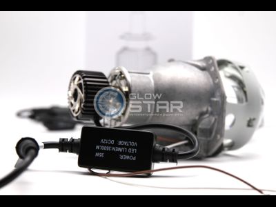 Комплект Hella 3R (5R) H7 с Led лампами H7, M9 3D LED360 35W, 5500K - 6000K