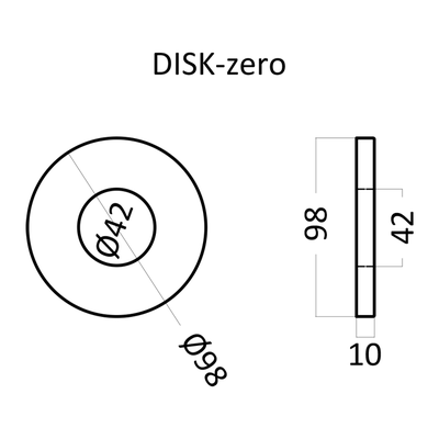 Гипсовая панель DISK-zero артикул E-0015
