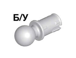 ! Б/У - Technic, Pin with Friction Ridges and Tow Ball Undetermined Type, Light Bluish Gray (6628) - Б/У