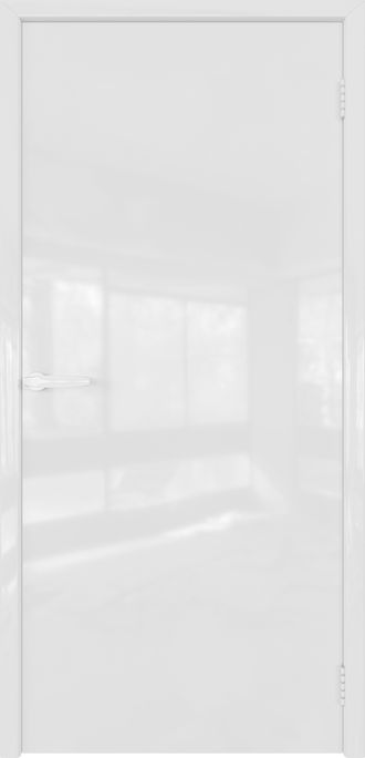дверь межкомнатная 500 белый глянец