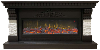 Линейный электрокамин Дублин BL M2 с очагом Beverly 1000