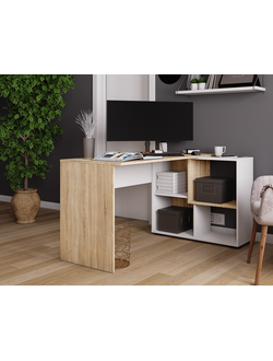 дуб сонома/белый