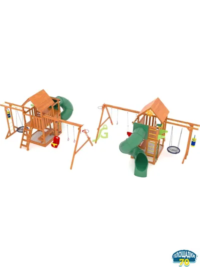 Детская площадка IgraGrad Крафт Pro 4 с трубой