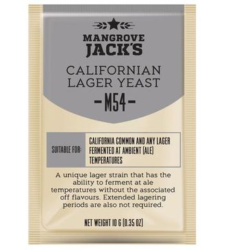 Дрожжи Mangrove Jack's Californian Lager M54, 10 г