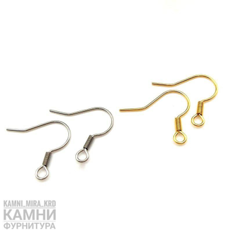 Швензы-крючки с пружинкой, нержавеющая сталь, в ассортименте, цены в описании