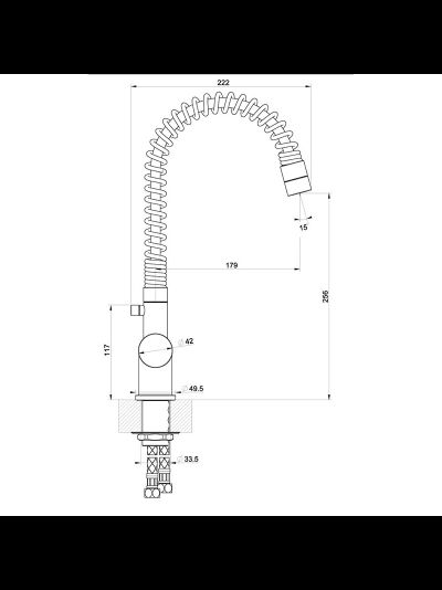 Смеситель Reginox LENA К750К chrome