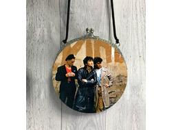 Сумочка круглая с фермуаром Кино, Виктор Цой №12