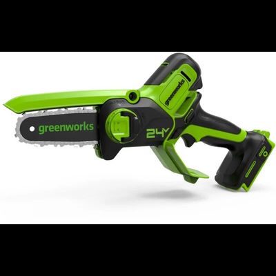 Мини пила аккумуляторная цепная Greenworks G24MCS10