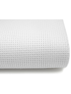 Канва, номер 14, 100% хлопок, белая ( ширина 150см)