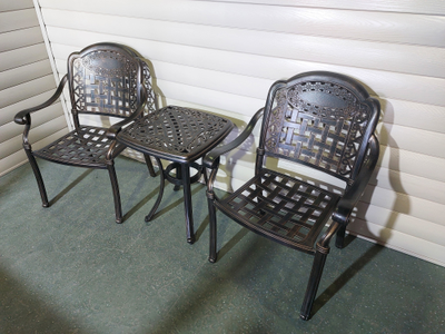 Кофейный комплект мебели из алюминия Gera 52