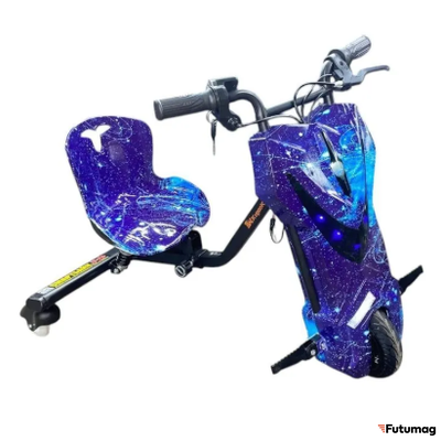 Электроскутер Дрифт Карт KUGOO KIRIN синий космос