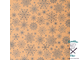 Бумага упаковочная крафтовая «Снежинки», 50 × 70 см, 1 лист