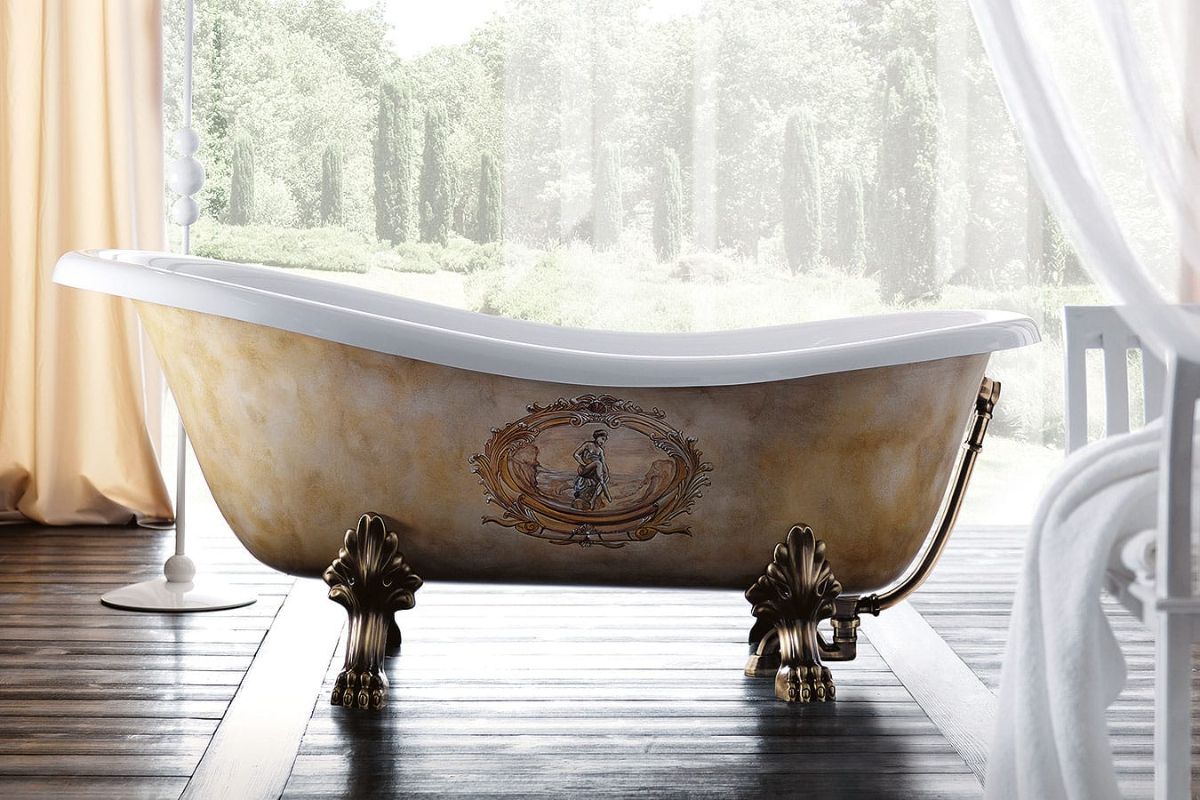 Ванна без экрана на ножках дизайн