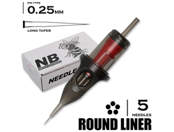 5 RLLT/0.25 - Round Liner Long Taper "BEE NEEDLE"