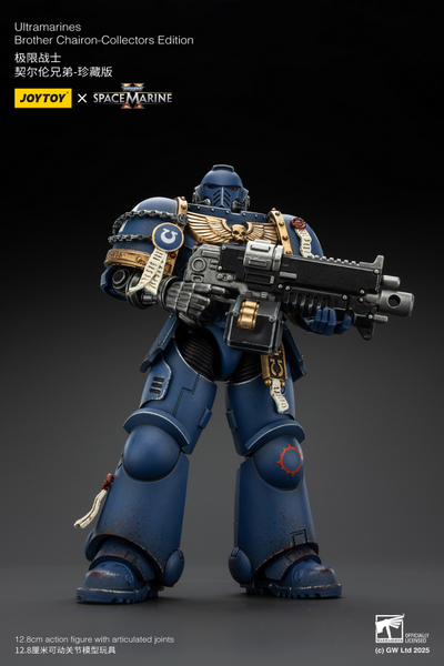 Ультрамарин брат Кайрон (Warhammer 40k, Spacemarine II) - КОЛЛЕКЦИОННАЯ ФИГУРКА 1/18 Ultramarines Collectors Edition - Brother Chairon (JT01383) - JOYTOY