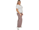 Свободные женские брюки арт. 1305 (Цвет коричневый) Размеры 58-66