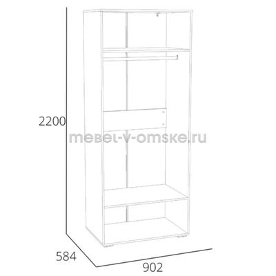 Шкаф для одежды Банни-041.42