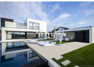 Террасная доска Bruggan Multicolor полнотелая Grey