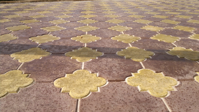 Тротуарная плитка "ромашка гладкая"