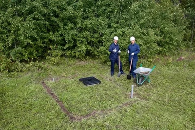 Монтаж пластиковых погребов TINGARD (Тингард)