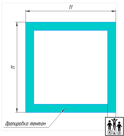 Помост сборно-разборный «Соревновательный» 11х11х 0,5 м