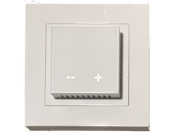 Терморегулятор сенсорный с датчиком теплого пола Warmfloor ET44W, белое стекло с модулем Wi-Fi