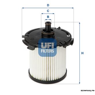 Фильтр топливный картридж FORD TRANSIT 2.2TDCI UFI аналог 1930091 1727201