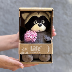 Мягкая игрушка Енотик Дейзи. Розовые мечты 15 см