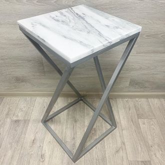Столик-подставка из мрамора Bianco Carrara - 2798