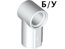 ! Б/У - Technic, Axle and Pin Connector Angled #1, White (32013 / 4118981 / 6332573) - Б/У