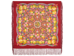 Павловопосадский платок  Восходящее солнце 1920-5