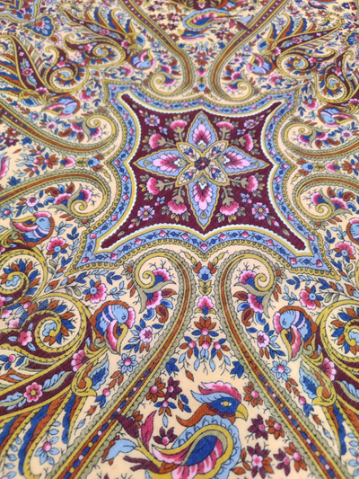 Павловопосадский платок Средь густых ветвей 1958-14