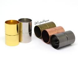 МАГНИТНАЯ ЗАСТЁЖКА "ЦИЛИНДР" -15мм - НИКЕЛЬ / СЕРЕБРО